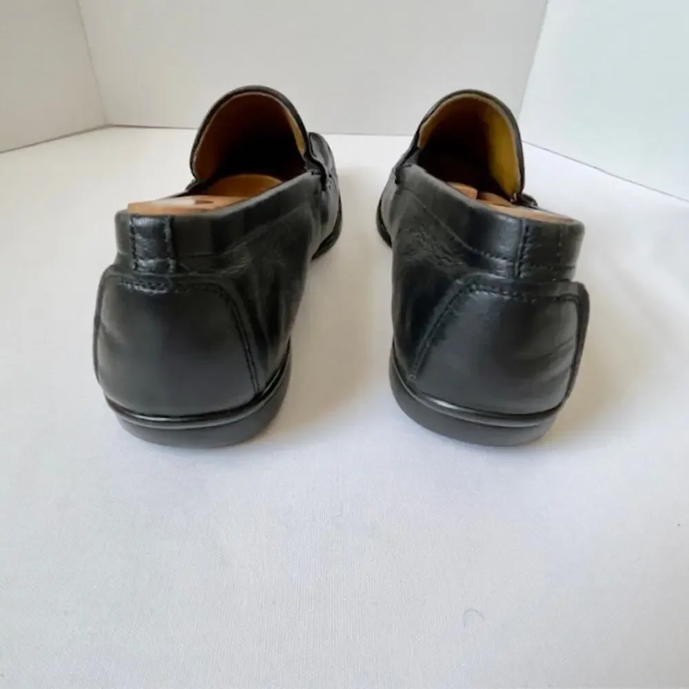 Magli by Bruno Magli Black Leather Bit Loafers Men’s 13 Classic Dress